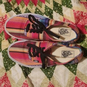 Multicolored Vans shoes